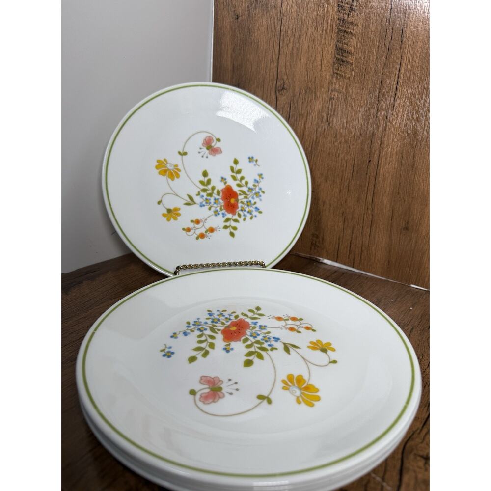 Vintage Corelle Wildflower Meadow 8-1/2" Luncheon Plates Set of 7